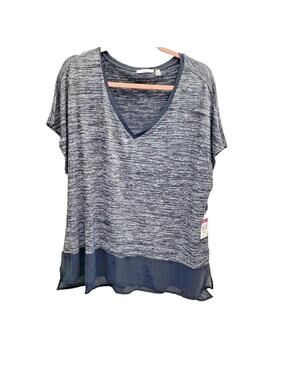 Dex Woman's Plus Size Shirt, Size 2X, NWT, Casual Top With Sheer Hem